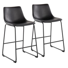 LumiSource Duke Fixed Height Counter Stools