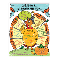 Scholastic I Am Thankful Personal Poster