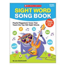 Scholastic Sight Word Song Book Pre