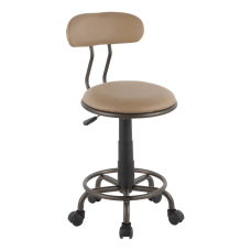 LumiSource Swift Task Chair Antique MetalCamel