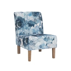 Linon Winston Accent Chair Blue Flower