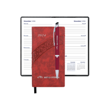 Custom Tuscany Weekly Calendar Sleekwriter Pen