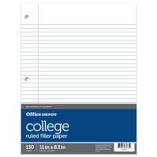 Office Depot Brand Notebook Filler Paper