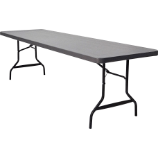 Iceberg IndestrucTable Commercial Folding Table Charcoal