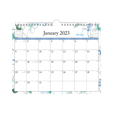 Blue Sky Monthly Wall Calendar 8