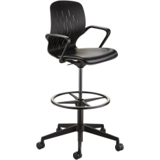 Safco Shell Extended Height Chair Black