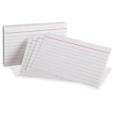Oxford Ruled Heavyweight Index Cards Front