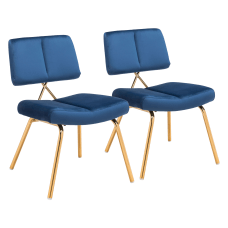 Zuo Modern Nicole Dining Chairs BlueGold