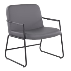 LumiSource Duke Contemporary Accent Chair BlackGray