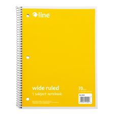 C Line Wide Rule Spiral Notebooks