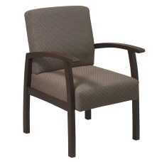 Lorell Deluxe Guest Chair TaupeEspresso