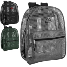 Trailmaker Mesh Backpacks Assorted Colors Black