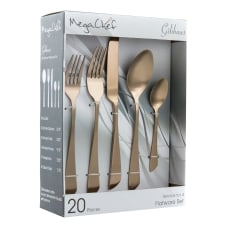 MegaChef Gibbous Stainless Steel 20 Piece