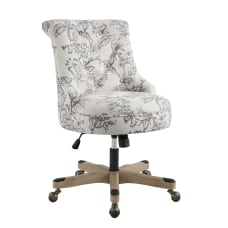 Linon Dallas Fabric Mid Back Chair