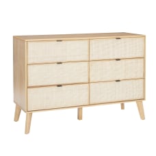 Powell Carling 6 Drawer Cane Bedroom
