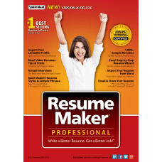ResumeMaker Professional Pro Deluxe 20 Disc