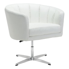 Zuo Modern Wilshire Occasional Chair WhiteChrome