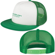 Flat Bill Trucker Hat