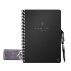 Rocketbook Fusion Smart Reusable Notebook Black