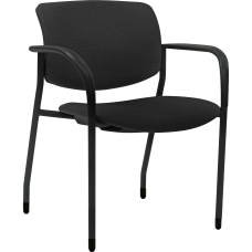 Lorell Contemporary Stacking Chair Black