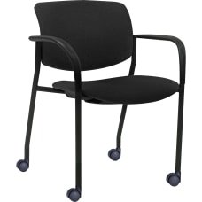 Lorell Stack Chairs Black Set Of
