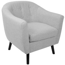 LumiSource Rockwell Accent Chair BlackLight Gray