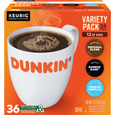 Dunkin Coffee Single Serve K Cup