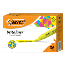 BIC Brite Liner Tank Highlighters Chisel