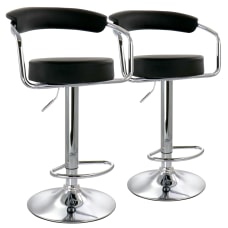 Elama Faux Leather Retro Adjustable Bar