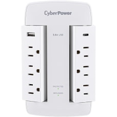 CyberPower CSP600WSURC5 Professional 6 Outlet Surge