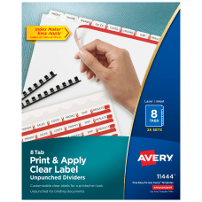Avery Customizable Index Maker Unpunched Dividers
