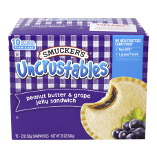Smuckers Uncrustables Peanut Butter Grape Sandwiches