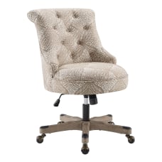 Linon Dallas Fabric Mid Back Chair