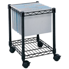 Safco Rolling Cart LetterLegal Black