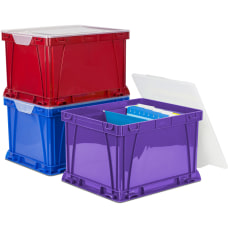 Storex 3 Piece Cube Storage Bins