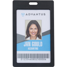 Advantus Vertical Rigid ID Badge Holder
