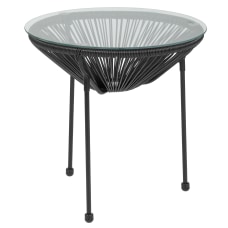 Flash Furniture Rattan Bungee Table With