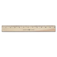 Westcott Wood Ruler Double Edge 12