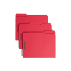 Smead Color Reinforced Tab Fastener Folders
