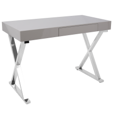 Lumisource Luster Computer Desk Gray