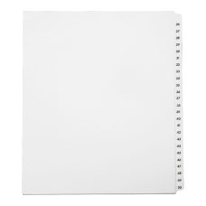 SKILCRAFT Index Divider Sheets With Numerical