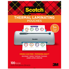Scotch Thermal Laminating Pouches 8 1516