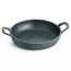 TableCraft Cast Iron Round Mini Casserole With Lid, 8 Oz, Black, Pre-Seasoned Single-Serve Cookware, Oven To Table