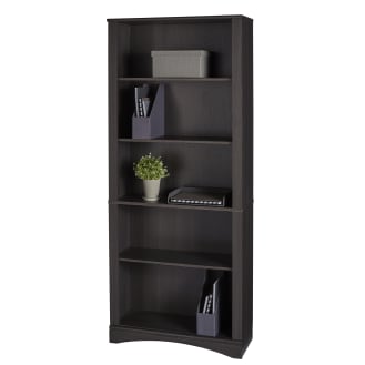 Realspace Pelingo 72 H 5 Shelf Bookcase Dark Gray Office Depot