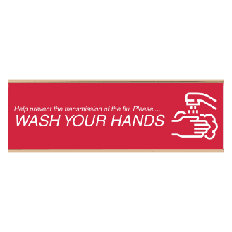 Custom Engraved Plastic Wall Signs With Slide In Metal Flush Wall Mount 3 X 10 Office Depot