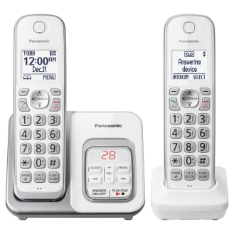 Panasonic Kx Tgd532w Dect 6 0 Plus Expandable Digital Cordless Phone System Office Depot