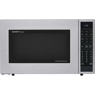 Sharp Convection Microwave Oven Smc1585bs Combination 11 22 Gal Capacity Convection Microwave Roasting Baking Browning 10 Power Levels 900 W Microwave Power 15 40 Turntable 120 V Ac Ceramic Stainless Steel Glass Countertop Office Depot