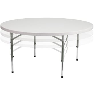 Flash Furniture 5 Round Folding Table White Office Depot